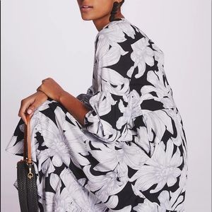 Anthropology Maeve Puff-Sleeved Midi Dress NWT. Size 0